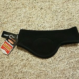 Black fleece earwarmer